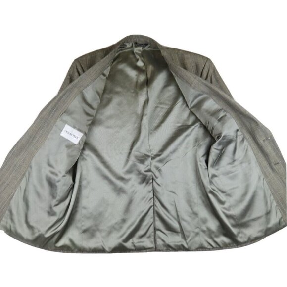 CRICKETEER - MEN'S BEIGE PLAID 2 BUTTON BLAZER JACKET - SIZE - 46R - Picture 5 of 8